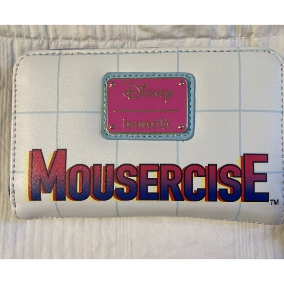 Disney Loungefly Mousercise Minnie Mickey Donald Zip Continental Wallet NWT - Picture 4 of 14